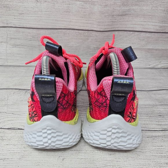 Under Armour Curry Flow 10 Pink Black Unicorn Butterfly Girl Size 6Y - Picture 4 of 10